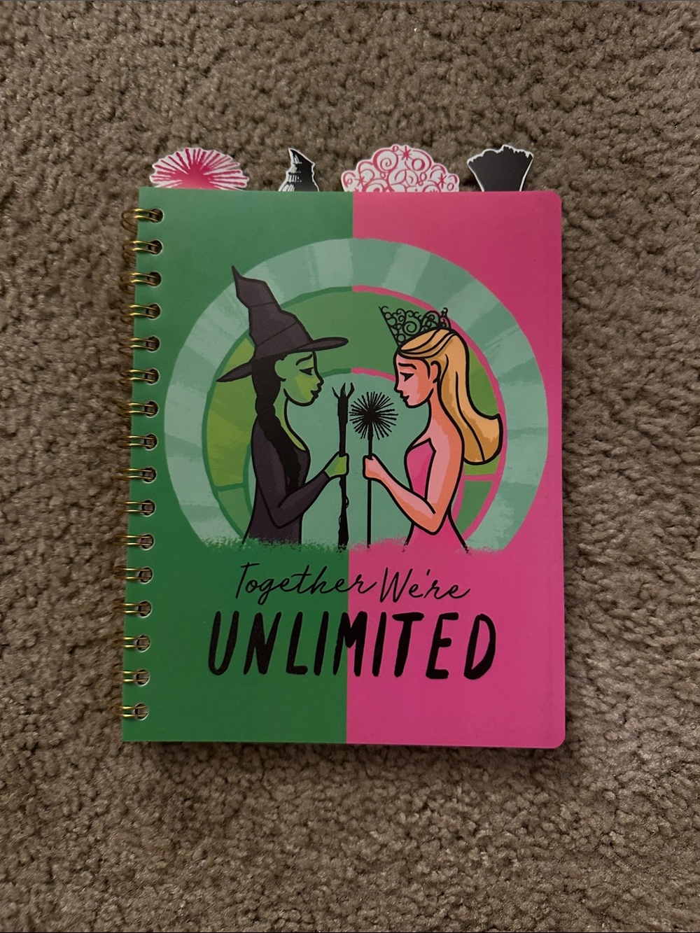 WICKED 'Together We're Unlimited' Spiral Notebook